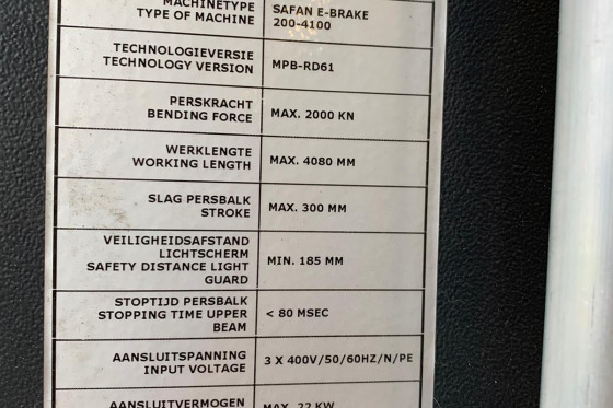 SAFAN DARLEY - E-BRAKE 200 - 4100