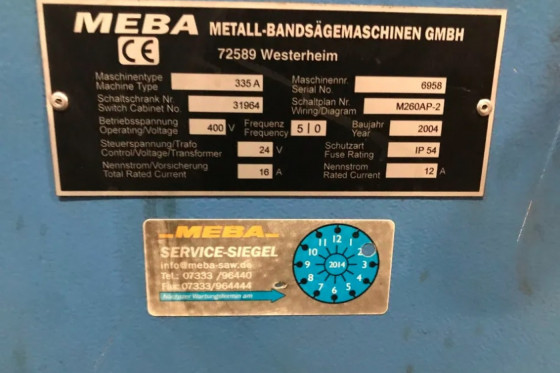 MEBA - 335 A