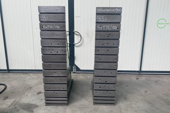 (2x) Angle plates 700 x 400 x 1700 mm
