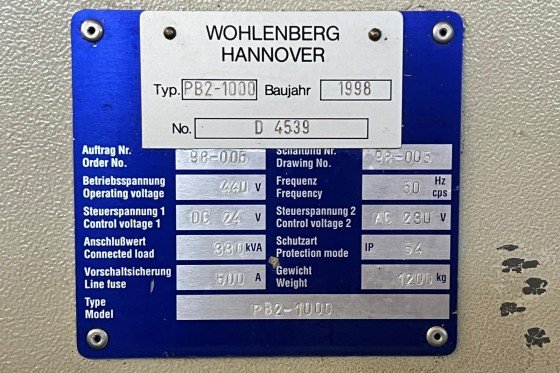 WOHLENBERG - PB2 - 1000