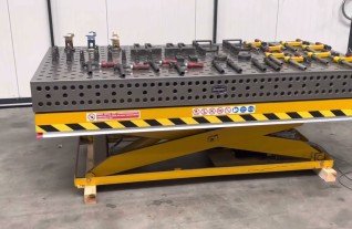 DEMMELER 3D Montage Welding Measuring table on siccor lifting table 2400 x 1200 mm MACH4METAL