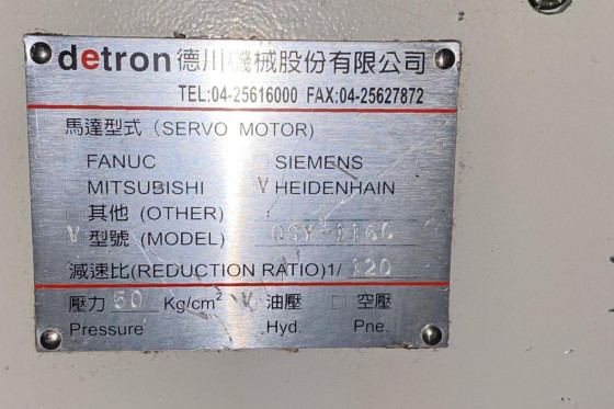 Detron 4e Axis Ø 380 x 360.000 Pos Hor + vert