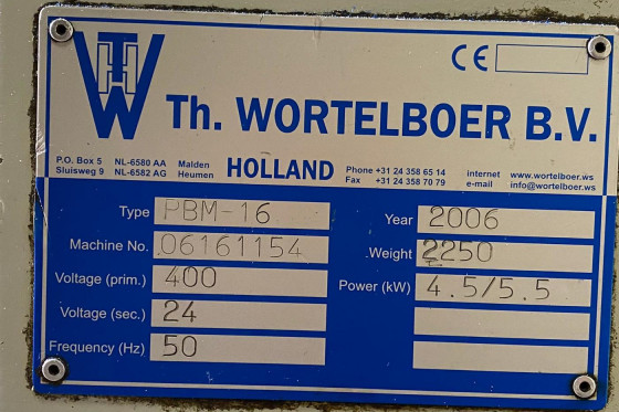 WORTELBOER HOLLAND - PBM 16