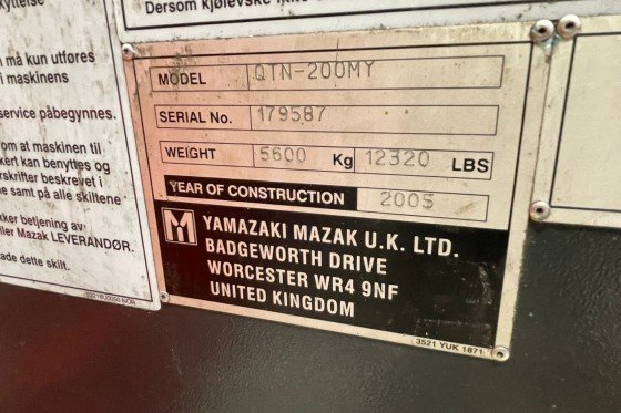MAZAK - QT NEXUS 200 MY CNC Lathe with y-axis used | Mach4Metal