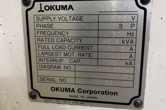 Okuma - LU 25 M CNC Lathe with c-axis used | Mach4Metal