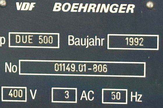 VDF BOEHRINGER - DUE 500