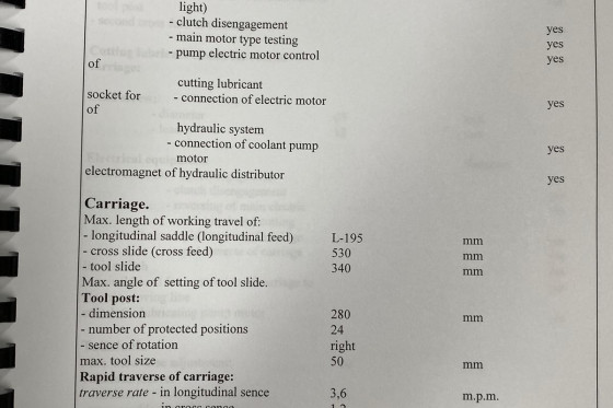 Tos Su 125 H Centre Lathe Used Mach4metal