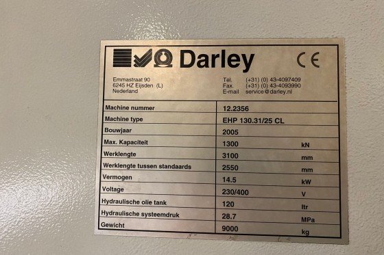 DARLEY - EHP 130 31/25 CL
