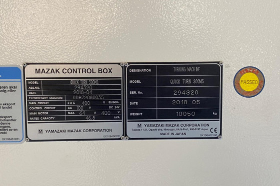 MAZAK - Quick Turn 300 MS