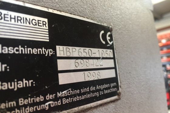 BEHRINGER - HBP 650 - 1050