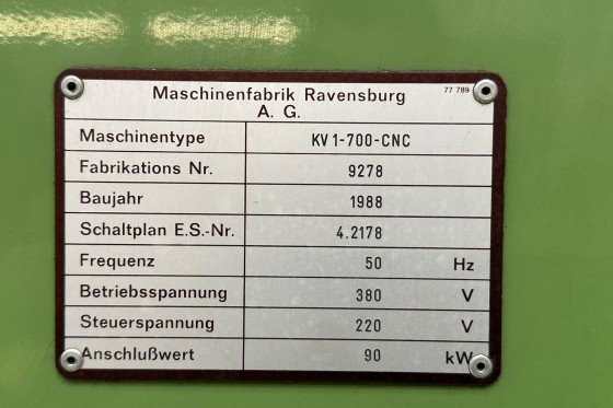 Ravensburg - KV1 - 700 CNC