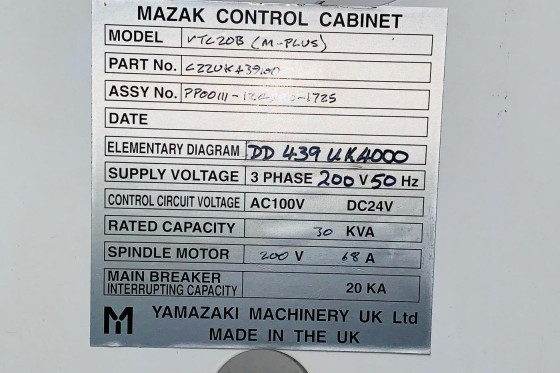 MAZAK - VTC-20B