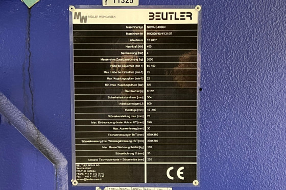 BEUTLER - NOVA C 400 kN