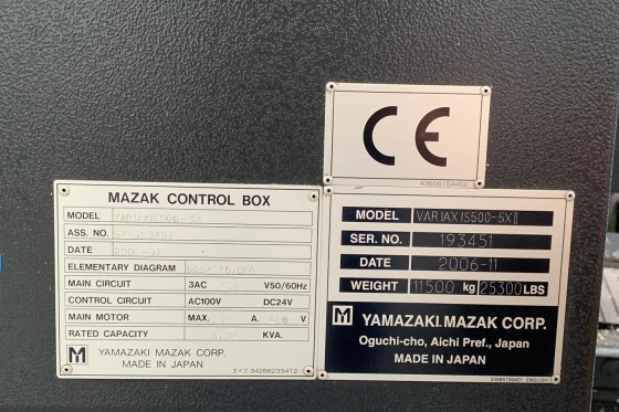 MAZAK - VARIAXIS 500 5X-II 5-axis CNC machine (VMC) used | Mach4Metal