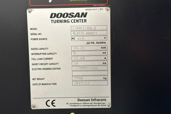 DOOSAN - LYNX 2100 LB