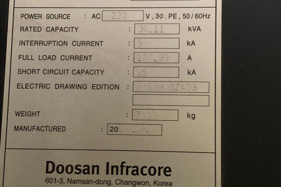 DOOSAN - MYNX 5400 / 50 