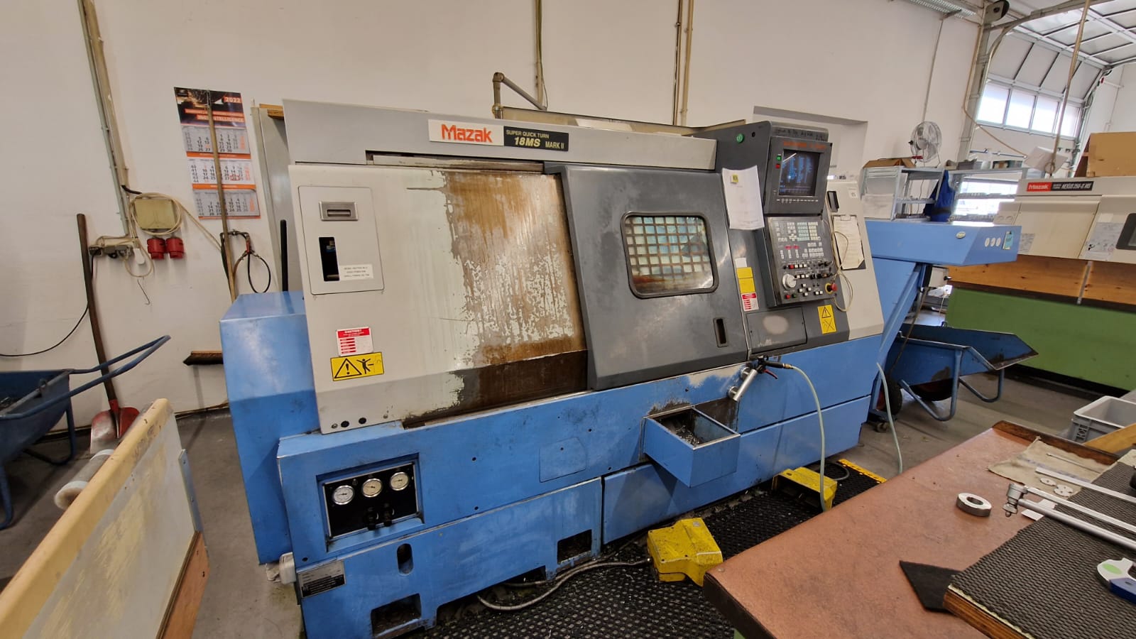 MAZAK - SQT 18 MS CNC Lathe with c-axis used | Mach4Metal