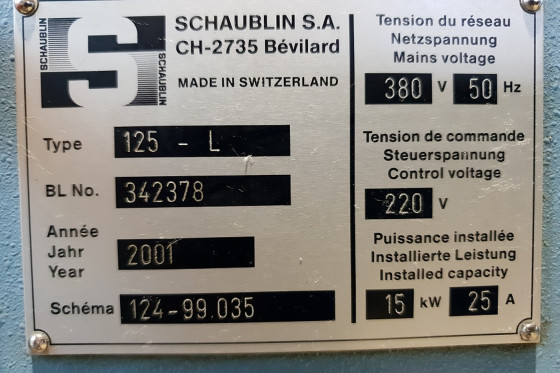SCHAUBLIN - 125 CCN