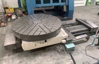 INNOCENTI VTL Rotary Indexing Table 3250 x 60 Ton MACH4METAL 3-3 with V-Axis 1500 mm PAMA SKODA