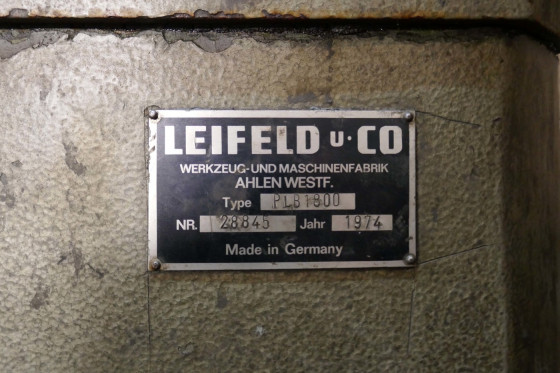 LEIFELD - PLB 1800 LEICO