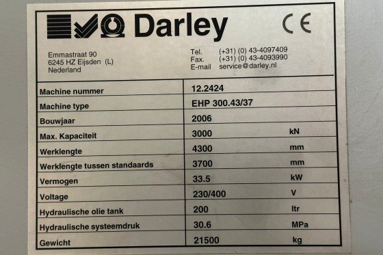 DARLEY - EHP 300 43/37