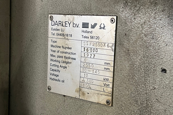 DARLEY - SSV 2550 x 6 mm