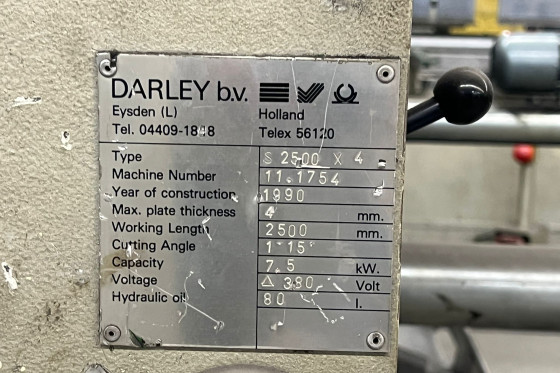 DARLEY - S 2500 x 4 