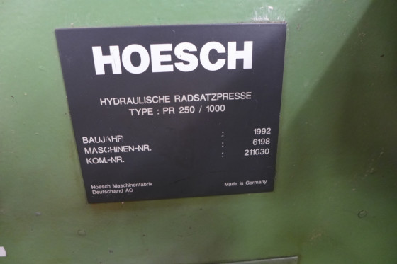 HOESCH MFD - PR 250 / 1000