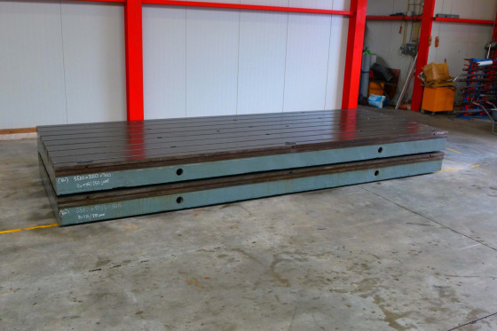 CAST IRON T slotted bed plate used | Mach4Metal