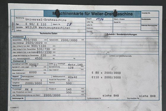 WEILER - E 110 / 3