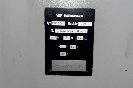 VDF BOEHRINGER - DUE 560 x 1500 mm