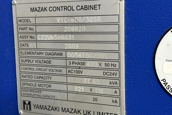 MAZAK - VTC 800/30SR