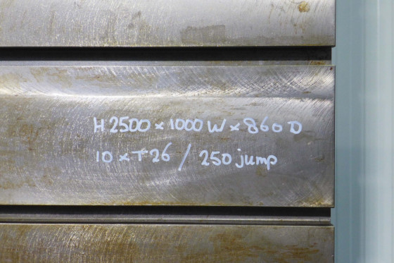 (3x) Angle plates 2500 x 1000 x 800 mm