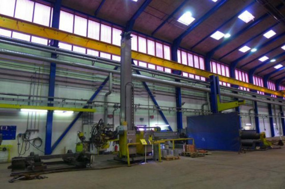 Welding boom and colomn esab cab 460 welding