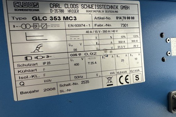 CLOOS - GLC 353 MC3 - CK98A