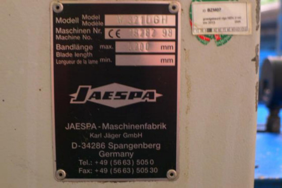 Bandsaw angle scutting automat jaespa