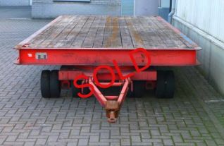 1 axle turnable steering lorry schwerlastwagen