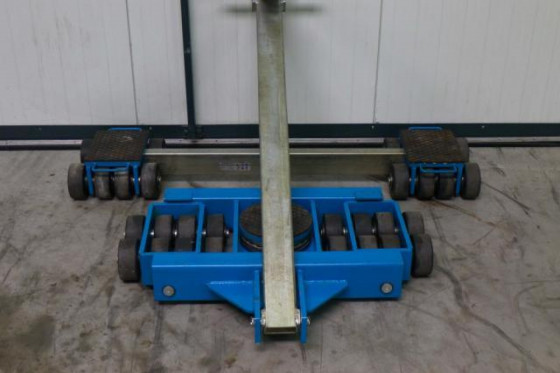 transport rolls machining transport tankjes skates