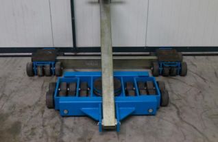 transport rolls machining transport tankjes skates