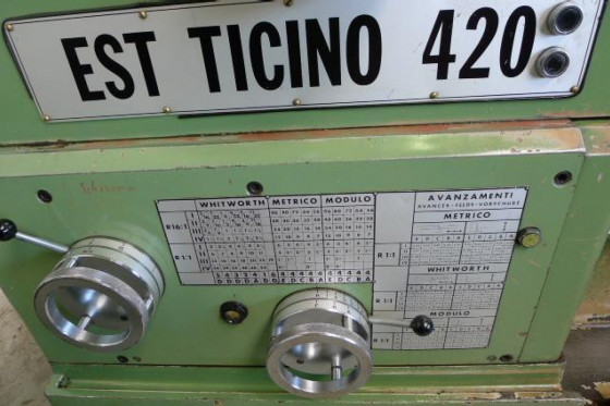 EST TICINO - Est ticino 420 draaibank lathe drehmascine