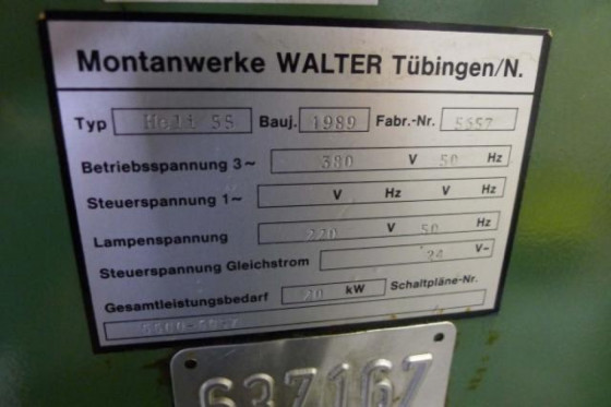 Walter Helitronic 55 cnc 7 axis toolgrinder