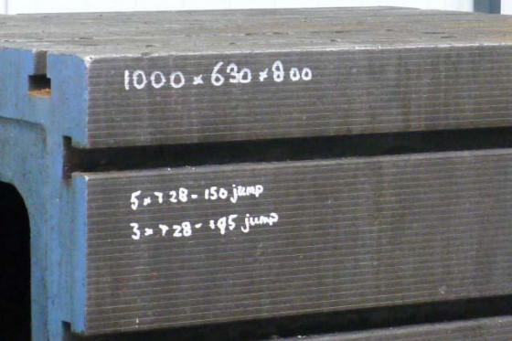 W =   630