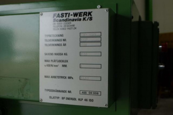 FASTI - hydraulische tafelshere fasti guillotine