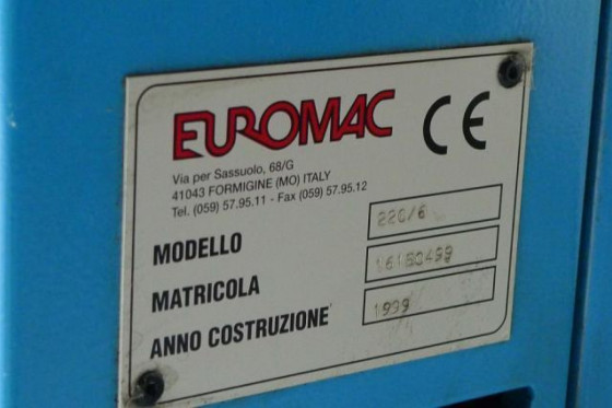 EUROMAC - ausklink maschine uithoeker  corner notcher
