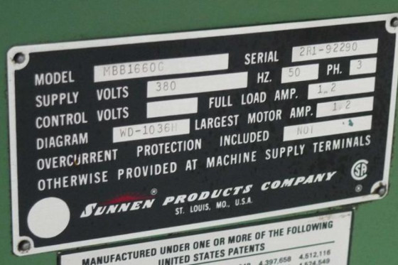 sunnen 1660 G honmaschine honing machine