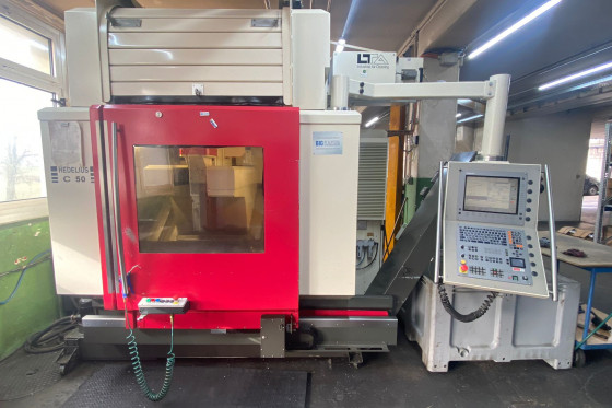 Hedelius C50 3 axis CNC Machine VMC Used Mach4Metal Hedelius C50 3 axis CNC Machine VMC Used Mach4Metal