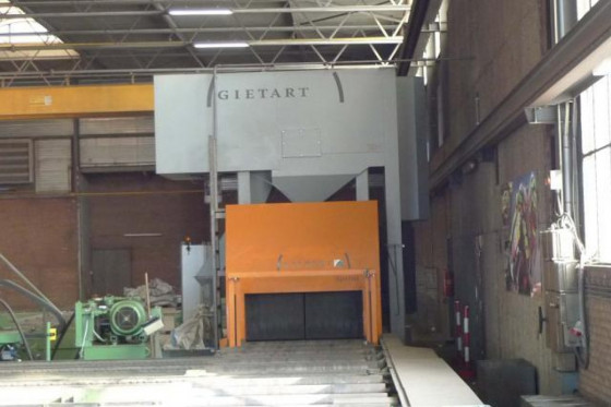 GIETART - Shot blasting line / Sandstrahlanlage