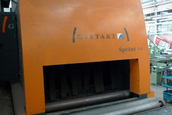 GIETART - Shot blasting line / Sandstrahlanlage