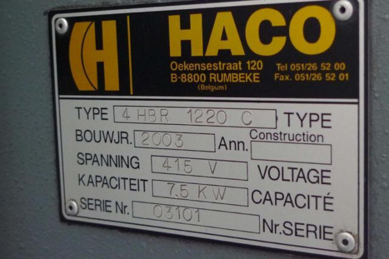 HACO - CNC 4 roll plate bender / blechrundbiege