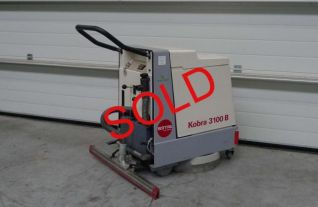 Electric scrubber drier walk behind